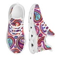 thumbnail image 1 of Zapatos vulcanizados negros con estampado bohemio de cachemira, zapatillas de deporte de alta calidad para mujer, zapatos planos con cordones, mocasines para mujer, tallas grandes, 1 of 6