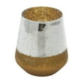 thumbnail image 5 of DecMode Gold Glass Decorative Candle Lantern with Faux Mercury Glass Finish, 5 of 7
