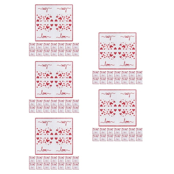 100 pcs  Disposable Paper Party Napkins Love Hearts Napkins For Valentines Day Parties And Events Add Romantic Ambiance To Your Special Meal