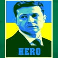 thumbnail image 3 of CafePress - Ukrainian President Zelenskyy Ukraine Flag Women's - Women's Traditional Fit Dark T-Shirt, 3 of 4