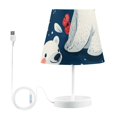 thumbnail image 2 of Polar Bears Apples Leaves Desk Lamp 3 Color Modes LED Table Lamp Nightstand Reading Light for Bedroom Living Room, 2 of 8