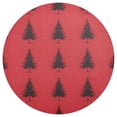 thumbnail image 3 of Ryvnso Christmas Tree on Red Round Plate Mats Dining Table Placemat Set of 4 for Holiday Decoration, 3 of 7