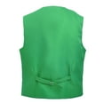 thumbnail image 2 of 5 Packs Unisex Waiter Uniform Vest Bartender Waitress Botton Workwear with Pockets for Men Women-Green-XL, 2 of 7
