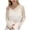 White, variant on Women's Sheer Off The Shoulder Tops Solid Color Long Sleeve See Through Shirts Lightweight Mesh Cover Up Summer Top