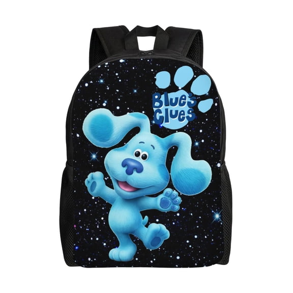 Blues Cartoon Clues Backpack,3d Print Laptop Backpack Lightweight Casual Daypack Bookbag Multi-Function Travel Backpack
