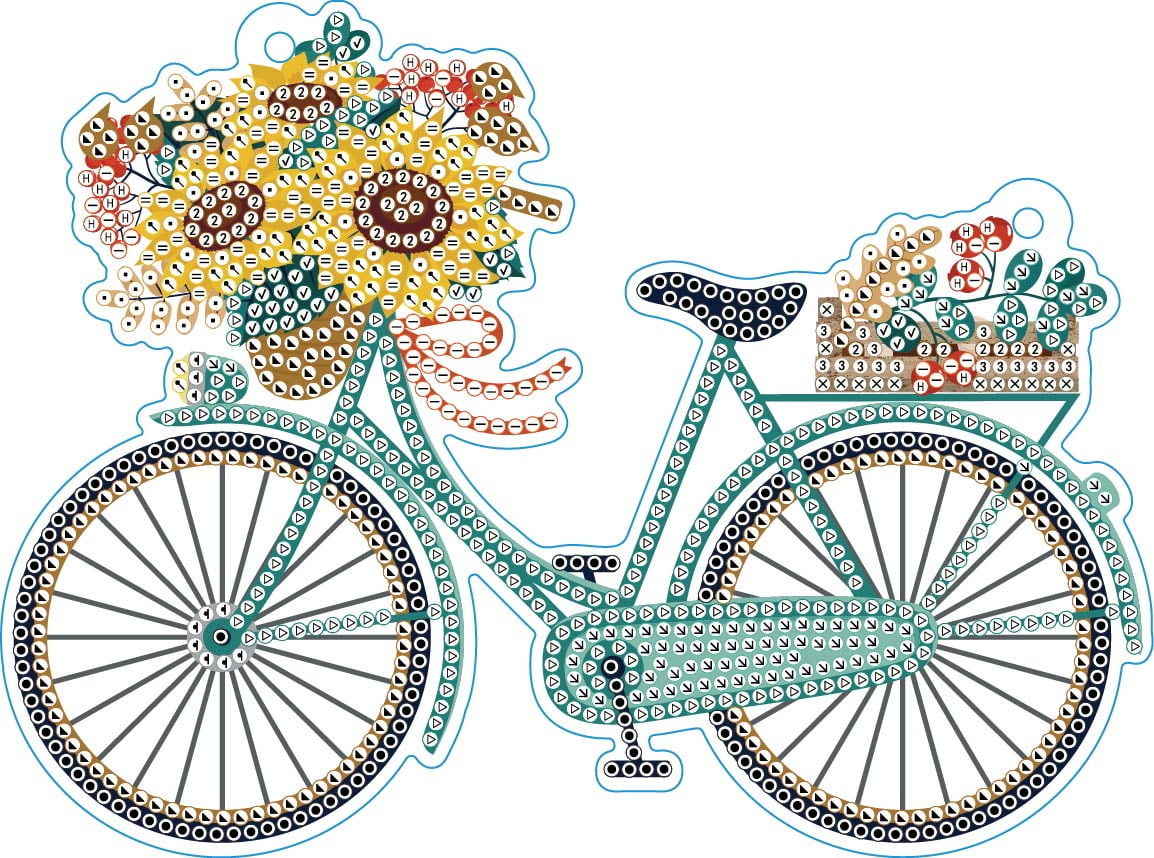 DIAMOND DOTZ® Bicycle Wall Plaque Diamond Painting Kit - Walmart.com