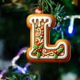 thumbnail image 2 of Leodye 1pcs 26 Gingerbread Alphabet Ornaments, A to Z Christmas Letters for Tree Decoration, DIY Craft Xmas Hanging Decorative Letters, 2 of 5