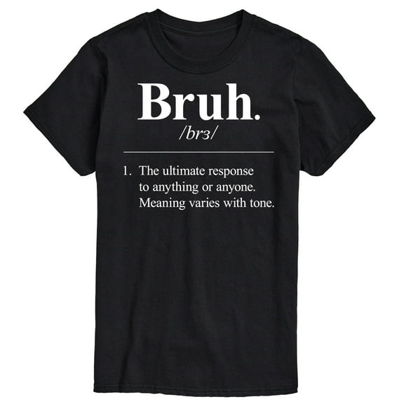 Instant Message - Bruh Definition  - Men's Short Sleeve Graphic T-Shirt