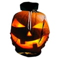 thumbnail image 1 of Sudadera con capucha de cabeza de calabaza para hombre, suéter de invierno para interiores y exteriores, con estampado Digital 3D de moda, talla grande, para Halloween, 1 of 4
