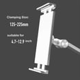 thumbnail image 3 of Kitchen Tablet Wall Mount Arm Foldable Adjustable 4.7-12.9 Inch Tablet Mobile Phone Holder White, 3 of 8