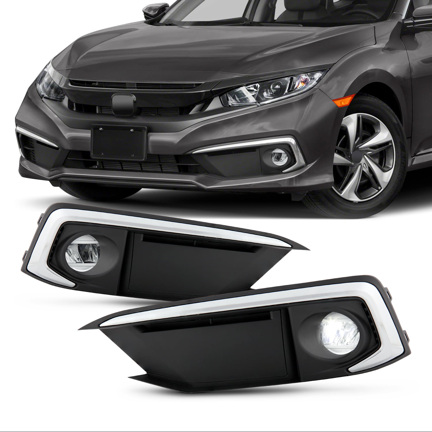 LED Rear Bumper Brake Fog Light Reflector For Nissan Altima 2019 2020 Lamp LH RH