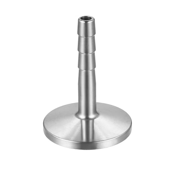 Clamp Hose Adapter, 1.181" Flange to 1/4" Hose Barb Fitting