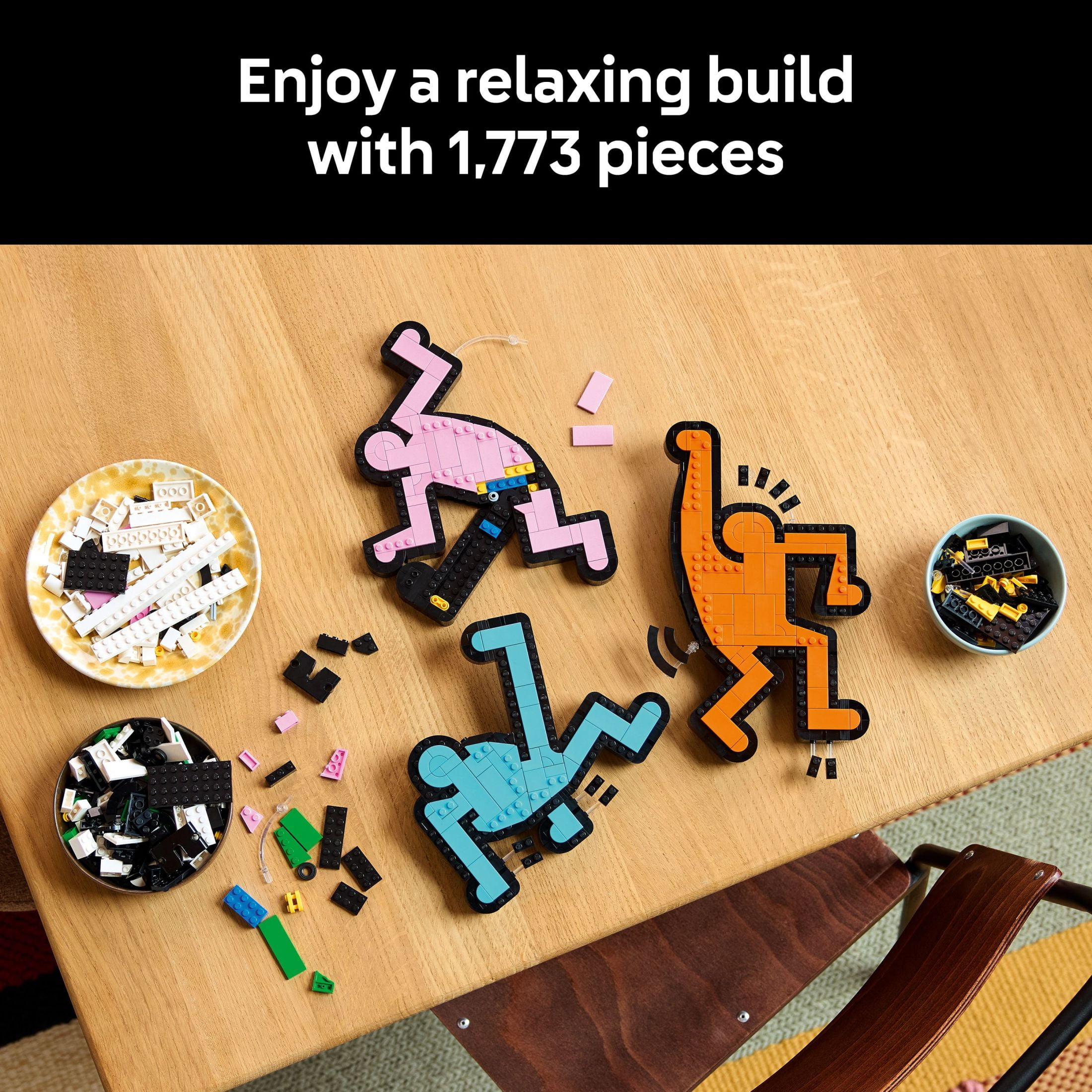 LEGO Art Keith Haring – Dancing Figures - Home Decor Building Set for Adults - Wall Art Decor - Gift Idea for Men, Women and Art Lovers who Enjoy DIY Arts and Crafts - 31216