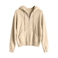 thumbnail image 5 of Axdhxbd Zip Up Hooded Cardigan Sweaters for Women Casual Long Sleeve Knit Open Front Sweater Loose Fit Drop Shoulder Cardigans with Pockets M, 5 of 6