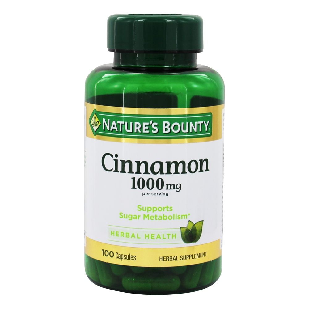 Nature's BountyCinnamon Herbal Supplement for Fat and Sugar