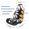 thumbnail image 3 of Wukai Yellow White Daisy Pattern Full Set Car Seat Covers with Soft Padding Universal Auto Front Seats Protector and Cushion Mat, 3 of 5