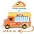 Pull Back Cars for Toddlers, Fast Food Toy Trucks, Diecast Toy Cars