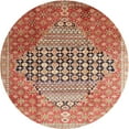 thumbnail image 1 of Ahgly Company Machine Washable Indoor Round Traditional Sandy Brown Area Rugs, 3' Round, 1 of 7
