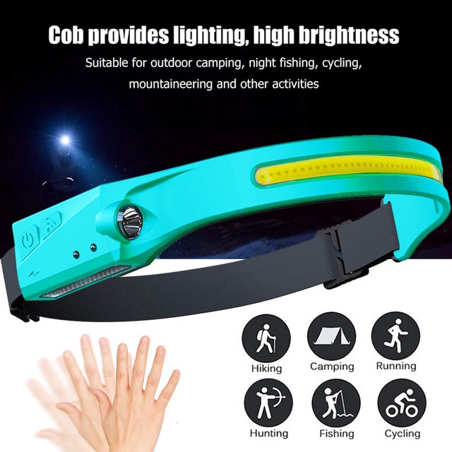 COB LED Faro Sensor Linterna Linterna Recargable Luces de trabajo al aire libre Tmvgtek Para estrenar
