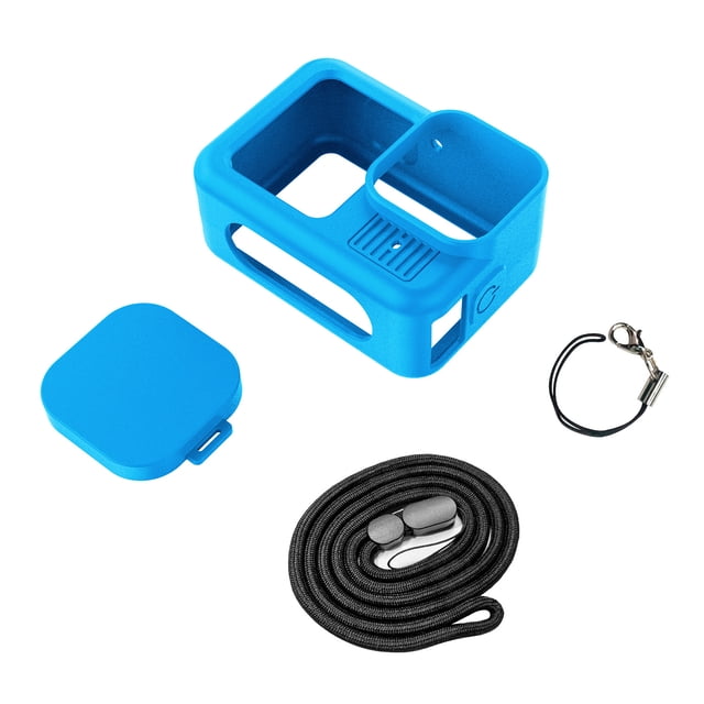 GadgetCom Étui en Silicone Antichoc et Durable avec Dragonne Ajustable pour GoPro HERO13/13 Noir – Protection Intégrale