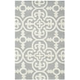 thumbnail image 2 of SAFAVIEH Cambridge Kimberly Geometric Wool Area Rug, Silver/Ivory, 2' x 3', 2 of 7