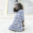 thumbnail image 4 of Dog Pet Sweater, Winter Warm Dog Cat Jumpers Clothes, Comfortable Pet Coat Costume Puppy Jumper Kitten Sweater Apparel for Small Medium Dogs Cats Blue XS, 4 of 6