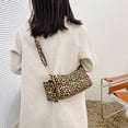 thumbnail image 3 of Bolso de hombro con cremallera y estampado de leopardo para mujer, bolso compuesto (amarillo) Likrtyny multifunción de oficina, 3 of 9