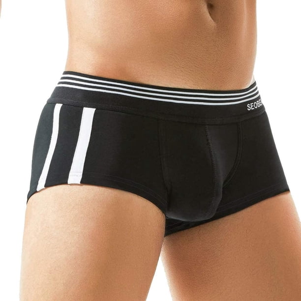 Xishao Ropa Interior Hombre Slips Trusa Bóxers Breves Briefs Calzoncillos Underwear Pantalón Corto Ajustados Transpirables Elástico Ultra Suave Cómodos negro CH negro CH Xishao ropa