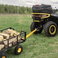 thumbnail image 4 of Steel Garden Cart, Heavy Duty Utility 900 LBS Capacity Carts with Removable Mesh Sides to Convert into Flatbed, 240° U-Turn 10" Pneumatic Tires Garden for Lawn Camping Farm Yard, 4 of 9