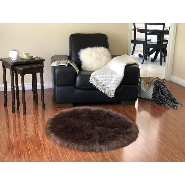 LAMBZY Faux Sheepskin Super Soft Hypoallergenic Rug Plush Fur, Luxury