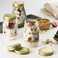 thumbnail image 4 of KooK Mason Jar Lids Regular Mouth, Leak Proof and Secure, Red, Gold, Silver, White, 16 pack (Gold), 4 of 4