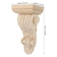 thumbnail image 2 of BEADCEST Large Corbels for Fireplace Mantel Wooden Corbels Beige 1Set Supportive, 2 of 6