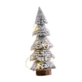 thumbnail image 4 of Rustic Tabletop Christmas Tree Small with LED Lights Snow Flocked Christmas Tree 29cm, 4 of 8
