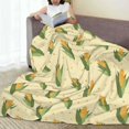 thumbnail image 6 of Zufioo Yellow Corn Fleece Blanket Queen Size,Plush Bed Blanket,Ultra Soft Throw Blanket,Plush Fuzzy Cozy Blanket Perfect for Bed,Couch-40"x30", 6 of 7