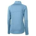 thumbnail image 3 of Women's Cutter & Buck  Powder Blue Arizona Diamondbacks Raglan Adapt Eco Knit Stretch Recycled Half-Zip Top, 3 of 3