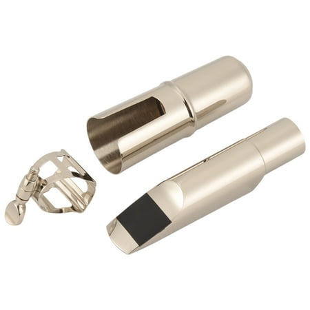 Silver Alto Saxophone Mouthpiece Nickelplated Copper Sax Mouth Size 6c 7c For Classical Jazz Music,1 x Saxophone Mouthpiece,silver