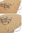 thumbnail image 4 of Unique Bargains Office Book Rings Loose Leaf Binder Hinge Snap Ring Keyring 32mm Dia 10pcs, 4 of 4