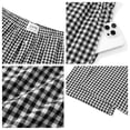 thumbnail image 3 of UVN Pants for Women Gingham Wide Leg Casual Lounge Bottoms Ladies Plaid Trousers with Pocket, 3 of 9