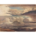 thumbnail image 2 of Thomas Fearnley 24x19 Gold Ornate Framed and Double Matted Museum Art Print Titled - Clouds Over the Fjord, 2 of 4