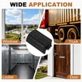 thumbnail image 7 of Door Weather Stripping 9.8FT, 13mm W x 12mm H EPDM Car Door Rubber Edge Trim Seal Strip Gasket with Side Bulb Fit 0.5mm to 2.5mm Edge for Electrical Cabinet Car Boat Truck, Black, 7 of 7