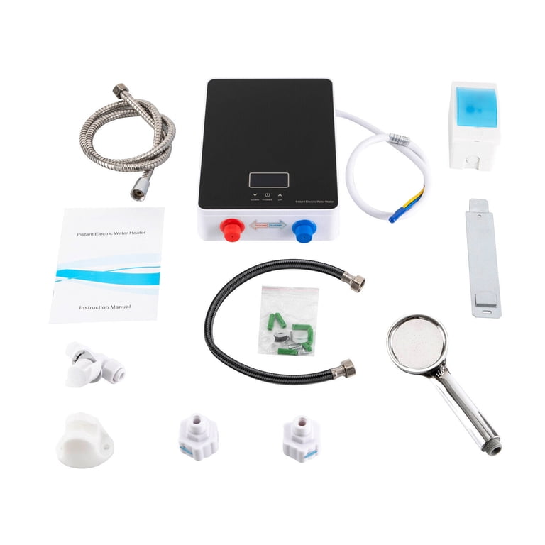 Termo Eléctrico Portátil De 60L 2000W - Con Ducha Y Grifo, Acero Inoxidable, Rango 25-75°C, Para Baño O Cocina