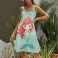 thumbnail image 3 of Ladies' Summer Dress Beach Sleeveless Ocean Cute Mermaid T-shirt Vest Sun Skirt, 3 of 8