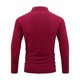 thumbnail image 4 of Blusa y camisa de manga larga con cuello vuelto para hombre, camisa deportiva de color liso con solapa y botones, blusa de poliéster de manga larga con solapa para hombre, 4 of 8