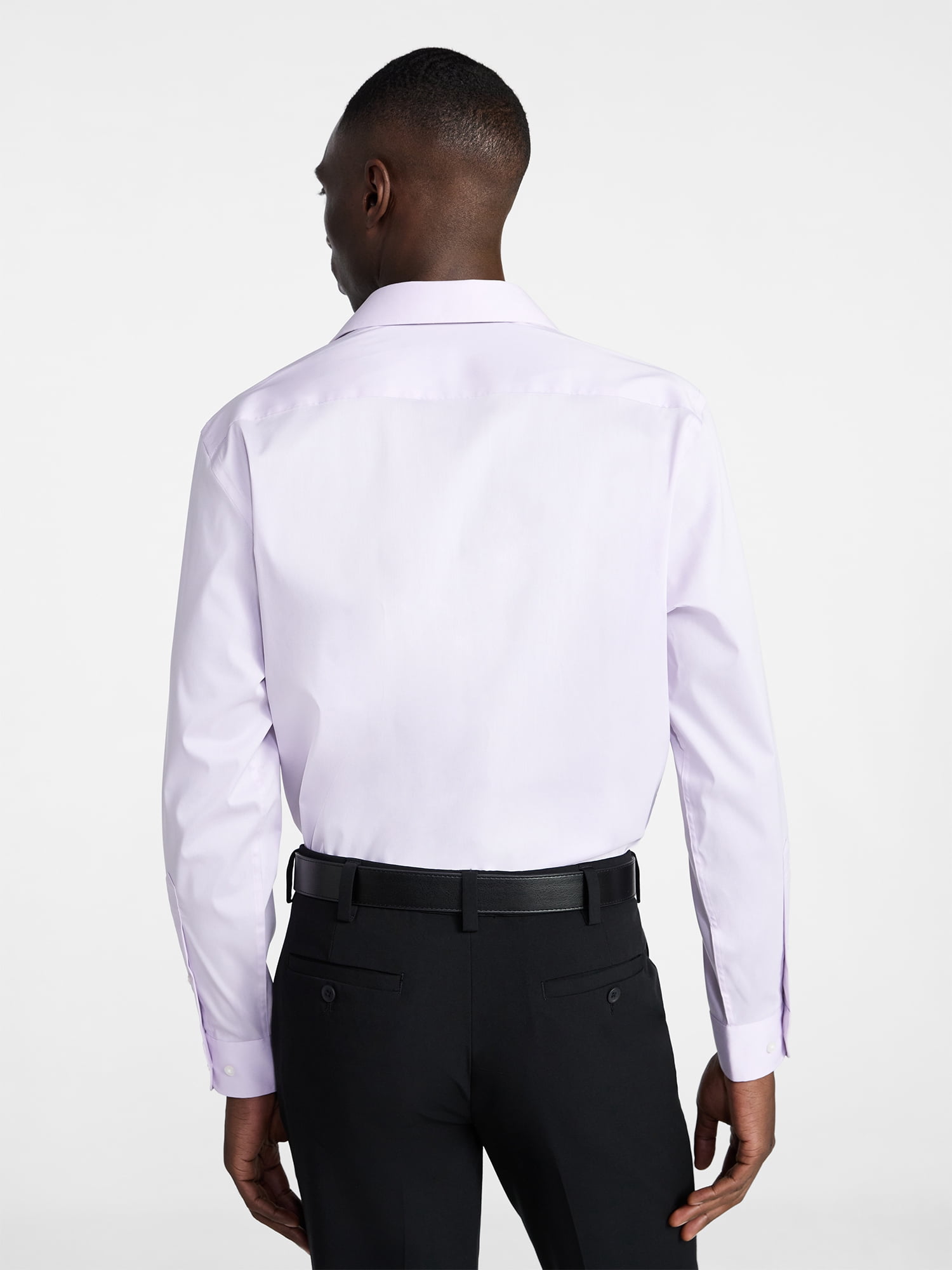 George Men's and Big Men's Classic Dress Shirt with Long Sleeves, Sizes S-3XL
