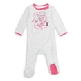thumbnail image 2 of Harry Potter Hedwig Owl Newborn Baby Girls 2 Pack Sleep N' Play Coveralls Pink/White 0-3 Months, 2 of 5