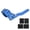 Blue, variant on UsilkU 28mm Steering Wheel Signal Rod Extension Aluminium Alloy Turn Signal Lever Position Up Kit Premium Extender Accessory 1.1 inches / 27.94 mm Inner Diameter For Universal Fitment - Blue