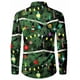 thumbnail image 3 of Camiseta navideña, camisa de manga larga con botones, árbol de Navidad, patrón HD, suave y cómoda, nueva camiseta musculosa para hombre, XS-6XL, 2023, 3 of 4