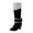 Black, variant on YOUSNH Women Heel Lined Over The Knee Boots for Warmth and Style Available Long Boots Ladies Shoes Woman Shoes Brown 6.5
