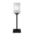 thumbnail image 1 of Luna Accent Table Lamp Shown In Matte Black Finish With 4" Square White Muslin Glass, 1 of 1