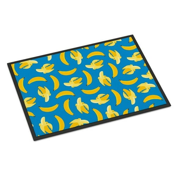 Bananas on Blue Indoor or Outdoor Mat, 24 x 36 in.